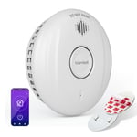 Détecteur de fumée SmartVigil Connect WiFi | pile de 3 ans | contrôle par application | pas de perçage