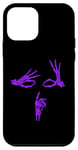 iPhone 12 mini Purple Skeleton Hands Shhh Say Less Purple Color Graphic Case