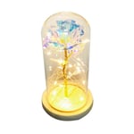 Glass Dome Rose 30 Led Light Room Night Lamp Decor Table No.5