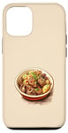 Coque pour iPhone 13 Boeuf Bourguignon Food Lover Unique Dessin Vintage Hommes Femmes