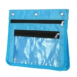 Expandable Pencil Pouch 1 Pack Zipper Binder Pouch Pencil Case Blue