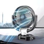 Car Dashboard Fan 2 Speed Brushless Motor Single Head DC5V USB Car Fan 3500RPM