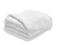 Bleu Câlin Couette Très chaude Hiver 450 g/m², pour Lit 2 personnes, Enveloppe Douce Microfibre, Fabriquée en France, 240x260 cm