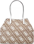 Guess Hwoq6995290 Vikky 4G Logo Shopper Womens Bags In Lattee