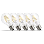 5-pack A-klassade E27 LED-lampor