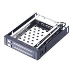 HUIOP Dual Bay 2.5 "inch III Disque Dur HDD & SSD Tray Caddy Internal Mobile Rack Enclosure Station d'accueil Hot Swap,Rack Mobile