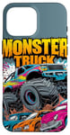 iPhone 16 Pro Max Monster Truck Crushing Cars Art for Monster Truck Lovers Case