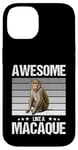 iPhone 14 Awesome like a Macaque. Macaques Macaque Case