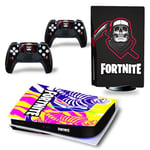 Autocollant Stickers de Protection pour Console Sony PS5 Edition Standard - - Fortnite (TN-PS5Disk-4292)