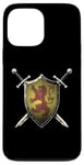 iPhone 13 Pro Max Scotland Medieval Knight Shield Scottish Flag Case