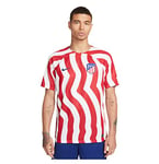 Atletico de Madrid ATM and Nk Df Stad JSY Ss Hm Atletico Madrid T-Shirt, White/Deep Royal Blue, L