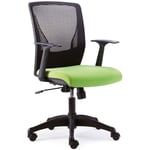 Chaise de bureau moderne réglable en hauteur avec accoudoirs Victoria Vert myCONNECT