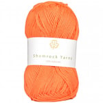 Shamrock Yarns 100% Bomull 8/4 Garn 24 StÃ¸vet Lys Oransje