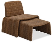 Habitat Kelham Rattan Effect Garden Chair - Brown