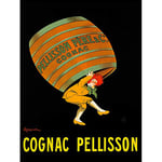 Wee Blue Coo Advert Drink Alcohol Pellisson Cognac Brandy Barrel France Poster 30X40 Cm 12X16 In Print Bb7847B