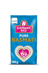 Elephant Pure Basmati 10kg Premium Basmati White Rice 100% Aged Basmati From The Foothills Himalayas (Pack of 1) 10kg