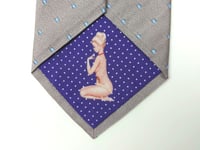 Paul Smith Naked Lady Pin Up Girl Tip Silk Tie RARE