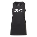 Reebok Women's Vector Graphic Tank, Black, L