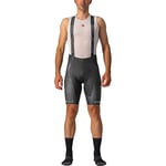 CASTELLI Bavoir Aero RC Free Short Homme, Gris foncé/Blanc, XL