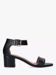 Carvela Shady Open Toe Block Heel Sandals, Black