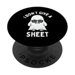 Costume d'Halloween amusant avec inscription « I Don't Give a Sheet Boo » PopSockets PopGrip Interchangeable