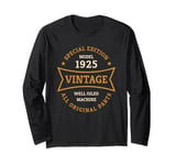 100th Birthday 100 Years Old Born in 1925 One hundred years Long Sleeve T-Shirt