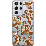 ERT GROUP Coque de téléphone Portable pour Samsung S21 Ultra Original et sous Licence Officielle Disney Motif Chip & Dale 004 Parfaitement adapté à la Forme du téléphone Portable, partiel imprimé