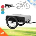 Klarfit Remorque Velo Cargo, Charette Velo à 2 Roues, Remorque Vélo pour Bicyclette, Kit de Fixation pour Remorques en Acier avec Attelage et