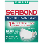 Seabond Gum Denture Fixative Seals - 15 Uppers - 2 Packs