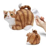 Mikamax - Cat Tissue Holder - Amoureux du Chat - Distributeur de Mouchoirs - Résine - 30 x 23 x 23 cm