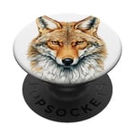 Aquarelle Forêt Animal Montagne Faune Sauvage Sauvage Coyote PopSockets PopGrip Interchangeable