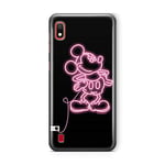 ERT GROUP Original Disney Mickey and Minnie TPU Case for Samsung Galaxy A10, Liquid Silicone Cover, Flexible and Slim, Protective for Screen, Shockproof and Anti-Scratch Phone Case Black