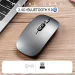 Souris Bluetooth sans fil aste,souris de jeu muette,adaptée pour Surface Pro 9,Pro 8,7,6,5,4/3,Pro X,tablette,ordinateur portable,PC - Type Dual mode Grey