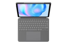 Logitech Combo Touch - tastatur og folio-kasse - med trackpad - QWERTZ - tysk - oxford-grå Indgangsudstyr