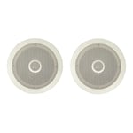 2 x E AUDIO 8 INCH CEILING SPEAKER 90 WATT RMS HI-FI HOME THEATRE MUSIC SYSTEM