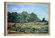 Kunst für Alle 'Image encadrée de Alfred Sisley Allée des châtaigniers à La Impression d'art dans Le Cadre de Haute qualité Photos Fait Main de Celle Saint Cloud, 60 x 40 cm, Argent Raya