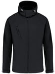 Veste Softshell À Capuche Amovible - Homme - K413 - Noir