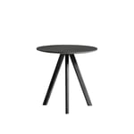 HAY - CPH20 2.0 Coffee Table Black Lacquered Oak Frame Ø50 X H49 Black Lacquered Oak Vener Top Black Lacquered Edge - Sohvapöydät - Ronan & Erwan Bouroullec - Musta - Puu