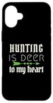 iPhone 16 Plus Funny Hunting Is Deer To My Heart Hunter Season For Her Hunt Case