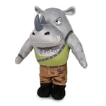 Famosa Softies Rocksteady 760024135 Peluche Rocksteady Tortues Ninja, Le Film Chaos Mutant, Mesure 30 cm, avec détails, à Offrir aux garçons et aux Filles de Tout âge, célèbre