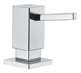 GROHE Distributeur de Savon Cubique pour Savons Liquides, Réservoir 500ml, Chromé, 40649000