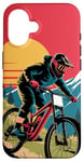 iPhone 16 For Downhill Biking - Retro Mountain Bike Design Case