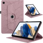 Coque Pour Tablette Lenovo M10 Plus (2nd Gen) 10.3"" 2020 (Tb-X606f/Tb-X606x) Tablette Coque Étuis Cuir 360°Rotatif Multi-Angle Stand Flip Housse Cover Lenovo M10 Plus Gen 2,Rose Gold Arbres