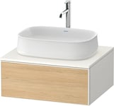 Duravit Zencha Servantskap, 1 Skuff 650x550 mm, Eik Natur/Hvit - ZE4810030840E00