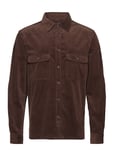 Mango Corduroy Pockets Overshirt Brun