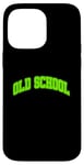 Coque pour iPhone 14 Pro Max Graphisme vert Graphique vert Old School