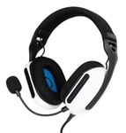 Konix Casque Gaming Filaire Skylite ultraléger 218 g PS5 - Haut-parleurs 40 mm - Microphone détachable - Câble 1,5 m - Jack 3,5 mm - Noir et Blanc