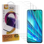 Guran 4 Pack Tempered Glass Screen Protector For Realme 5 Pro Smartphone Scratch Resistance Protection 9H Hardness HD Transparent Shatter Proof Film