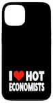 Coque pour iPhone 13 I Love Hot Economists Heart – Husband Micro Marco Economics