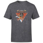 Dungeons & Dragons D&D Cartoon Tiamat Unisex T-Shirt - Black Acid Wash - M